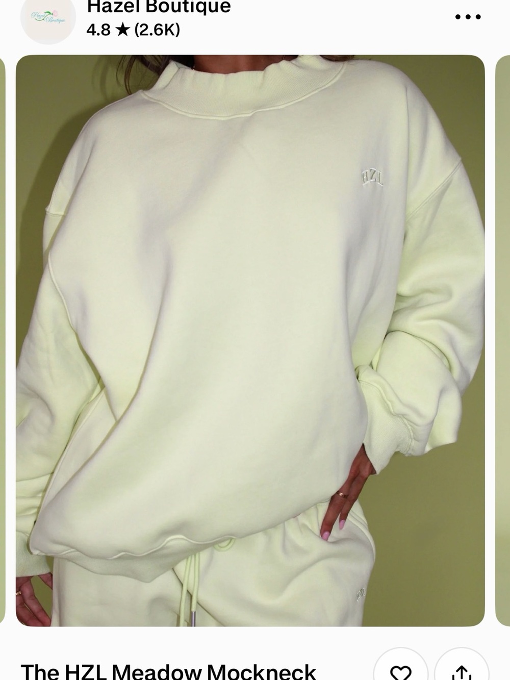 Hazel boutique mock set